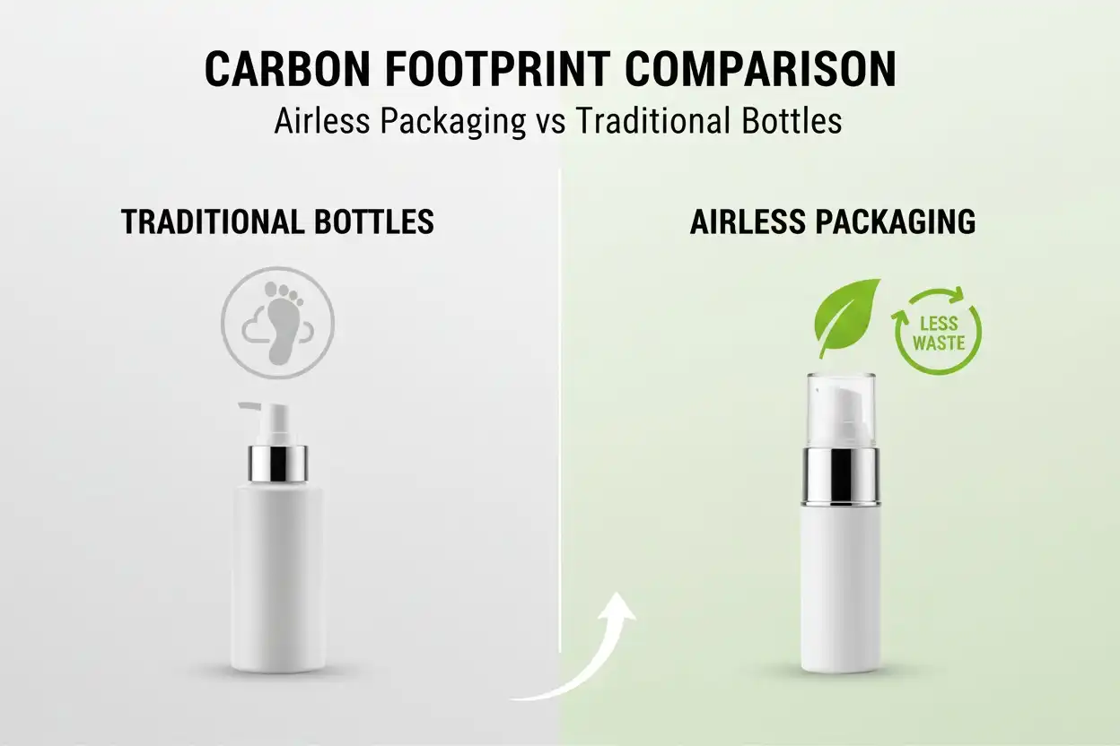 Carbon Footprint Comparison: Airless Packaging vs Traditional Bottles